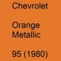 Preview: Chevrolet, Orange Metallic, 95 (1980).